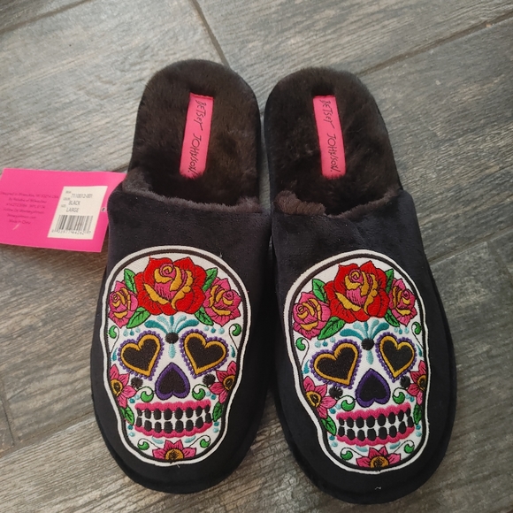 Flexus Women's Sugarskull Slipper - Cozy Wool Upper With Rubber Sole, Slip-On Design - View #10
